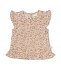 Feetje T-shirt ruches AOP - Flower Field