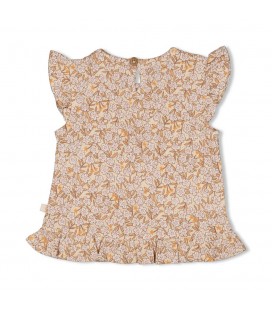 Feetje T-shirt ruches AOP - Flower Field