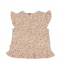 Feetje T-shirt ruches AOP - Flower Field