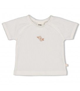 Feetje T-shirt pointelle - Flower Field