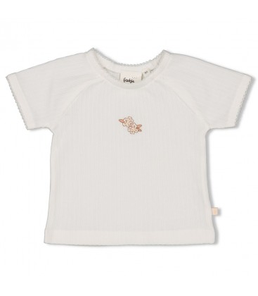 Feetje T-shirt pointelle - Flower Field