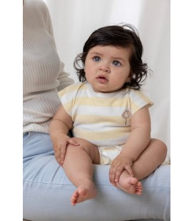 Feetje Playsuit streep badstof - Sunshine