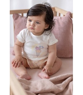 Feetje Short ruches AOP - Sunshine