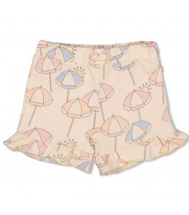 Feetje Short ruches AOP - Sunshine