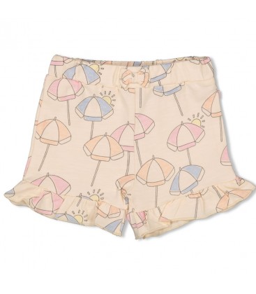 Feetje Short ruches AOP - Sunshine