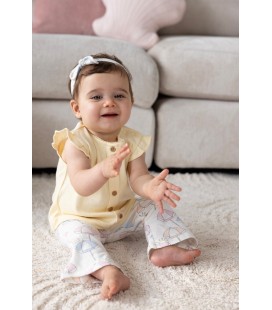 Feetje Flare broek AOP - Sunshine