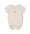 Feetje Romper k/m pointelle rib - Starfish Wishes
