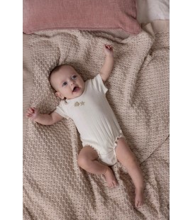 Feetje Romper k/m pointelle rib - Starfish Wishes