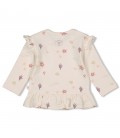 Feetje Longsleeve ruches AOP - Starfish Wishes