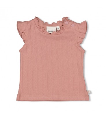 Feetje T-shirt pointelle rib - Starfish Wishes