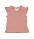 Feetje T-shirt pointelle rib - Starfish Wishes