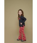 Jubel Flared broek AOP - Queen Of Hearts