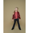 Jubel Flared broek AOP - Queen Of Hearts