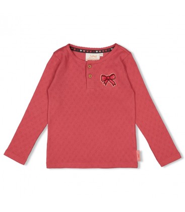 Jubel Longsleeve ajour rib - Queen Of Hearts