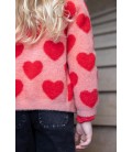 Jubel Vest gebreid AOP - Queen Of Hearts