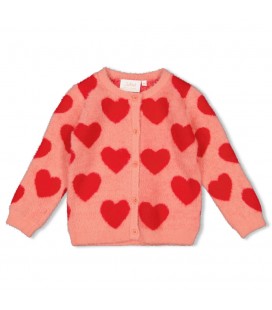 Jubel Vest gebreid AOP - Queen Of Hearts
