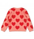 Jubel Vest gebreid AOP - Queen Of Hearts