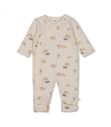 Feetje Pak omslagvoet rib AOP - Sleepy Sheepy