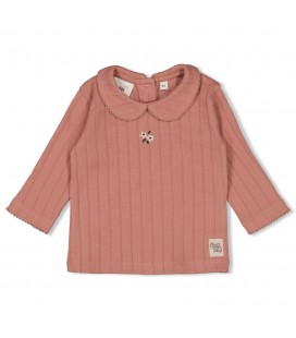 Feetje Longsleeve pointelle rib - Woodland Bloom