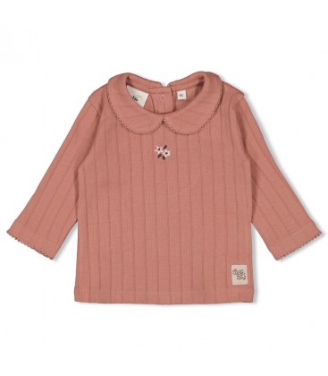 Feetje Longsleeve pointelle rib - Woodland Bloom