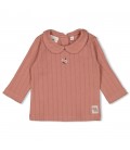 Feetje Longsleeve pointelle rib - Woodland Bloom