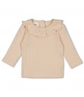 Feetje Longsleeve pointelle rib - Woodland Bloom