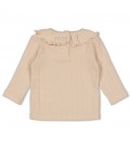 Feetje Longsleeve pointelle rib - Woodland Bloom