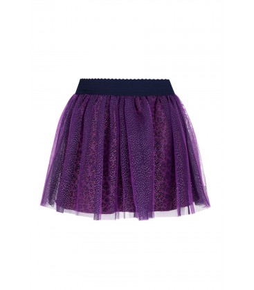 Rory B.Nosy girls mesh skirt with printed layer