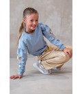 Fenya Flo girls metallic straight leg pants