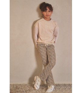 Nono Sady AOP Rib Jersey Flared Pants