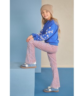 Nono Sady AOP Rib Jersey Flared Pants