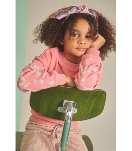 Nono Konono Furry Sweat with Sleeveprint