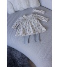 Feetje Legging ajour rib - Fields of Green