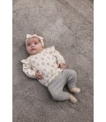 Feetje Legging ajour rib - Fields of Green