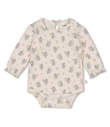 Feetje Romper rib AOP - Fields of Green