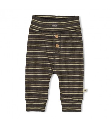 Feetje Broek rib met streep - Rawrsome