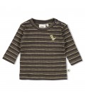 Feetje Longsleeve rib met streep - Rawrsome