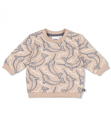 Feetje Sweater AOP - Narwal