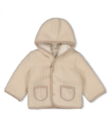 Feetje BouclÃ© omkeerbaar jasje met capuchon - Narwal