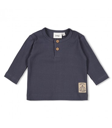 Feetje Longsleeve rib - Narwal