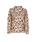 Carlin Flo girls woven blouse with ruffle
