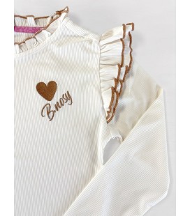 Tonya B.Nosy girls top wit ruffles