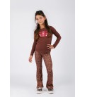 Phoebe B.Nosy girls flared pants