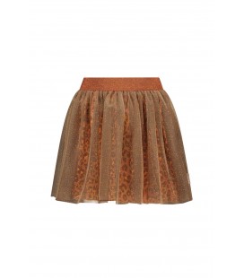 Rory B.Nosy girls mesh skirt with printed layer