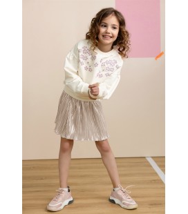 Nono Nele Metallic Plissee Skirt