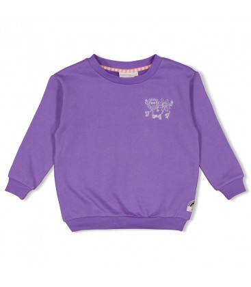 Jubel Sweater met backprint - Rolling into Spring