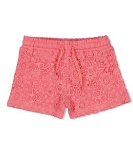 Jubel Short met crochetdetail - Salsa Sunset