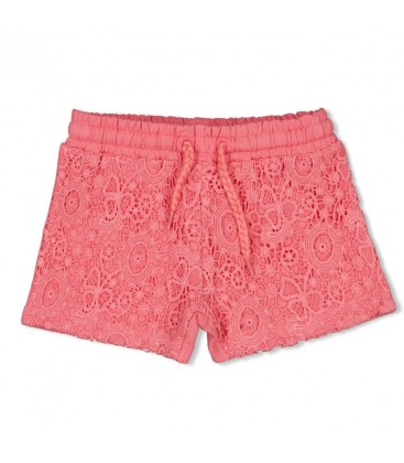 Jubel Short met crochetdetail - Salsa Sunset
