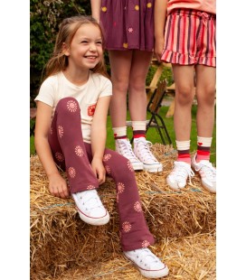 Jubel T-shirt met crochet zakje - Salsa Sunset