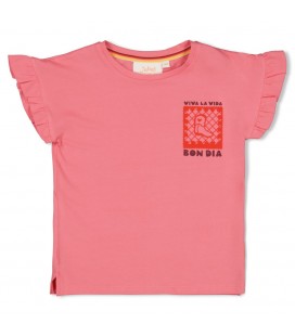 Jubel T-shirt met backprint - Salsa Sunset